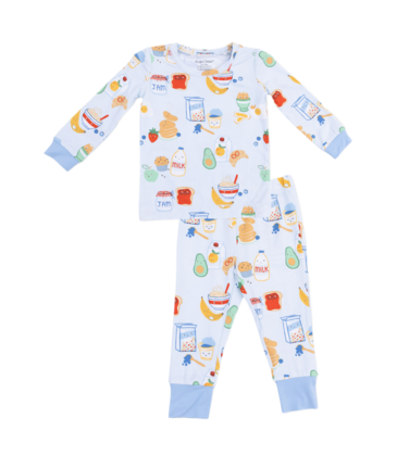 Angel Dear Angel Dear Loungewear Set - Breakfast Club Blue