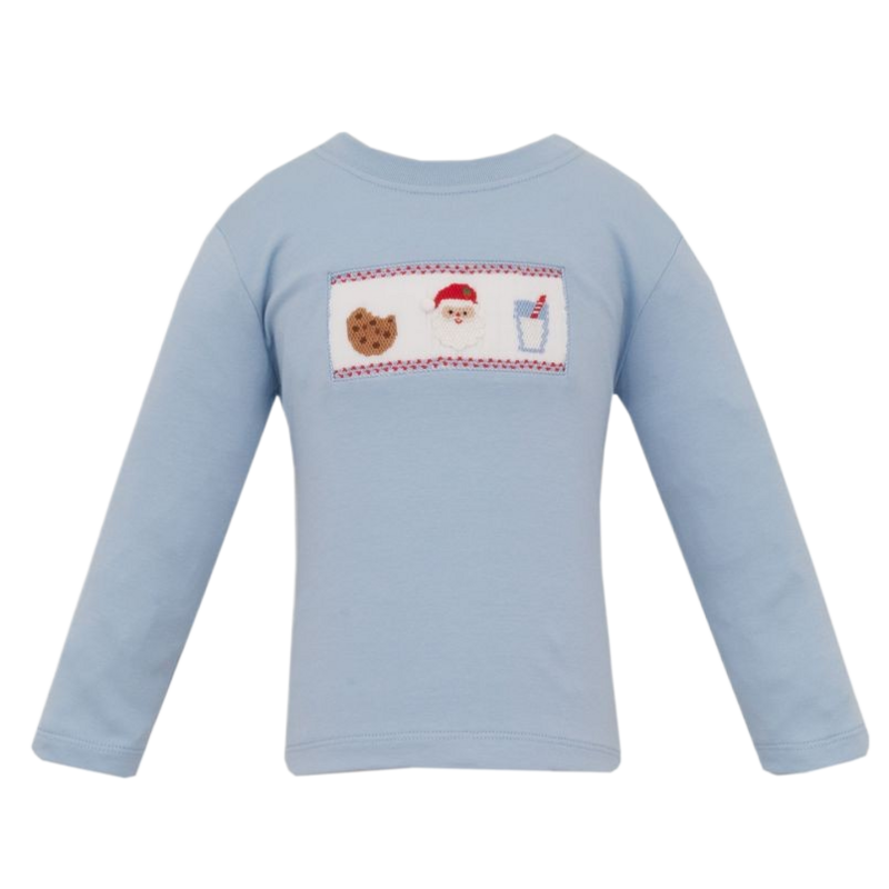 Anavini Anavini Santa's Midnight Snack Smocked T-Shirt