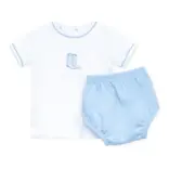 Magnolia Baby Magnolia Baby Darling Cowboy Boots Blue Diaper Cover Set