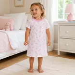 Magnolia Baby Magnolia Baby Darling Cowboy Boots Pink Short Sleeve Nightdress