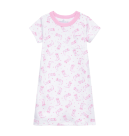 Magnolia Baby Magnolia Baby Darling Cowboy Boots Pink Short Sleeve Nightdress
