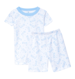 Magnolia Baby Magnolia Baby Darling Cowboy Boots Blue Short Pajama