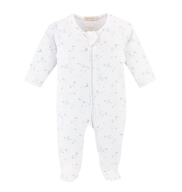 Baby Club Chic Baby Club Chic Whisper of Stars Blue Zipped Footie