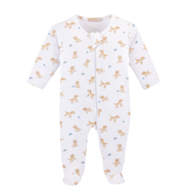 Baby Club Chic Baby Club Chic Tiny Puppies Zipped Footie