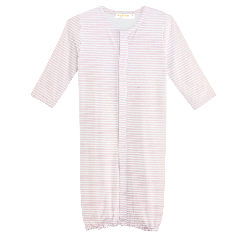 Baby Club Chic Baby Club Chic Pink Stripe Converter Gown