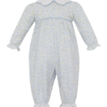 Petit Bebe Petit Bebe Caroline Blue Floral Long Romper