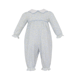 Petit Bebe Petit Bebe Caroline Blue Floral Long Romper