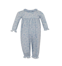 Petit Bebe Petit Bebe Joy Blue Liberty Print Long Romper