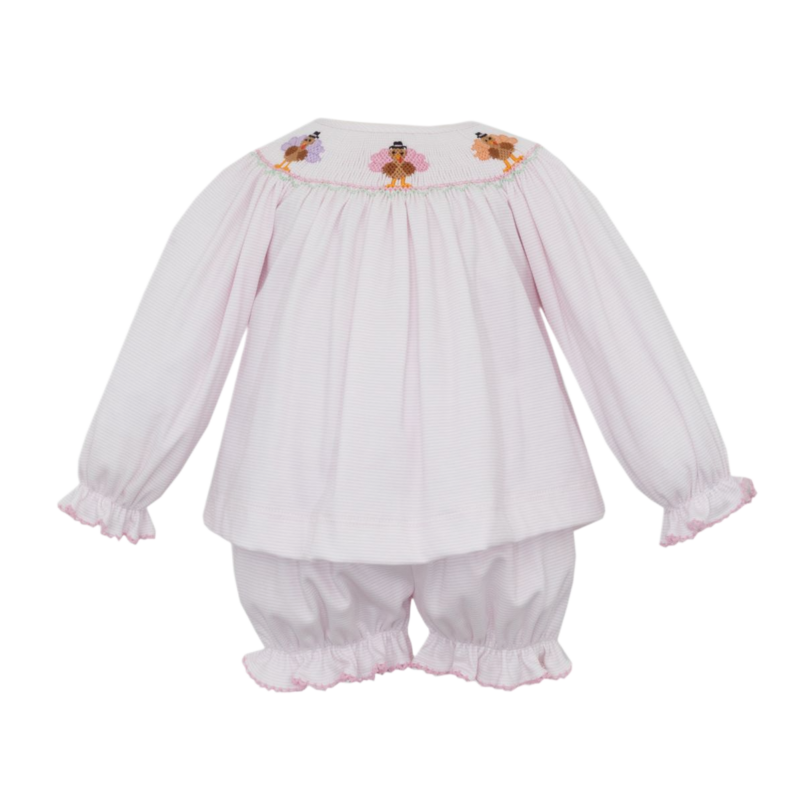 Petit Bebe Petit Bebe Turkey Bishop Bloomer Set