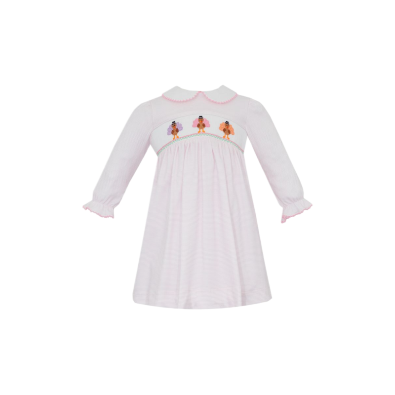 Petit Bebe Petit Bebe Turkey Stripe Dress