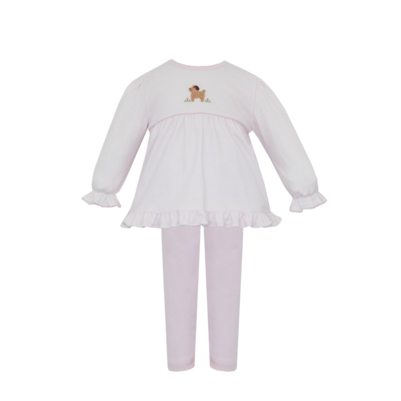 Petit Bebe Petit Bebe Puppies Tunic Set