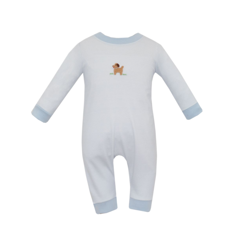 Petit Bebe Petit Bebe Puppies Long Romper