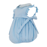 Petit Bebe Petit Bebe Blue Floral Blouse & Corduory Bubble Set