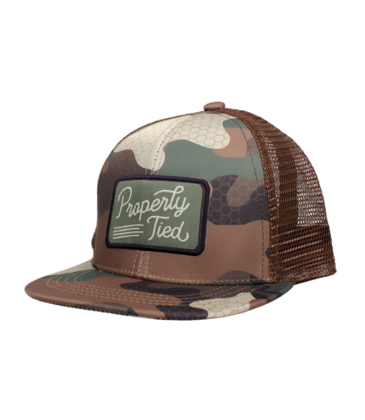 Properly Tied Properly Tied Sportsman Trucker Hat - Delta Woodland Camo