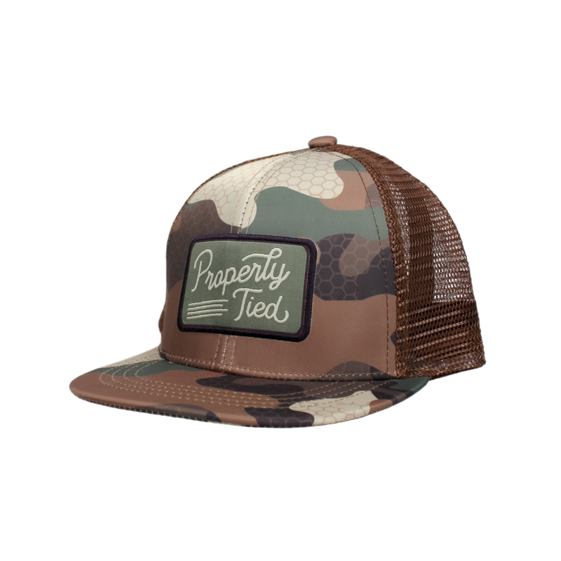 Properly Tied Properly Tied Sportsman Trucker Hat - Delta Woodland Camo