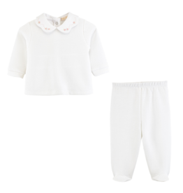 Baby Club Chic Baby Club Chic Pretty Bows & Roses Pant Set