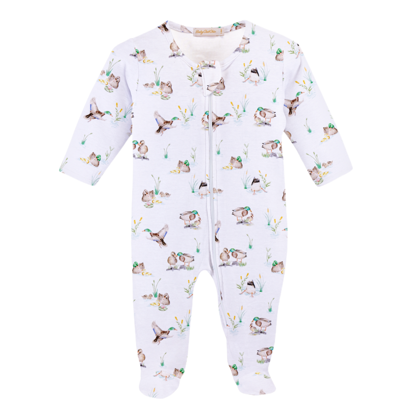 Baby Club Chic Baby Club Chic Duck Pond Zipped Footie