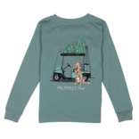 Properly Tied Properly Tied Steel Blue LS Tee - Santa's Caddy