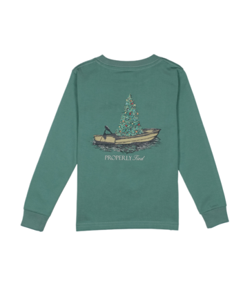Properly Tied Properly Tied Marine Green LS Tee - Jolly Boat