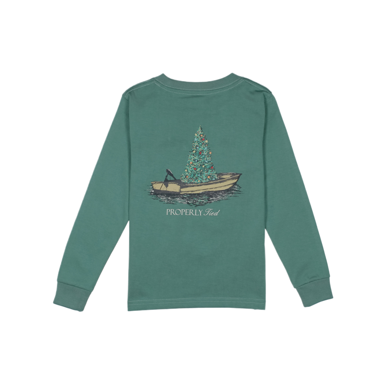 Properly Tied Properly Tied Marine Green LS Tee - Jolly Boat