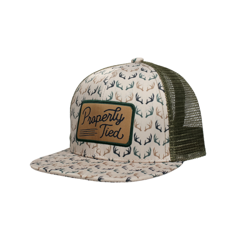 Properly Tied Properly Tied Sportsman Trucker Hat - Antlers