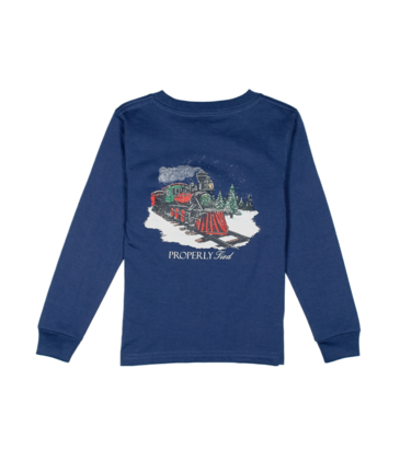 Properly Tied Properly Tied River Blue LS Tee - Polar Express