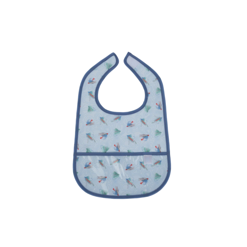 Apple of My Isla Apple of My Isla The Wipe It Bib - Flies