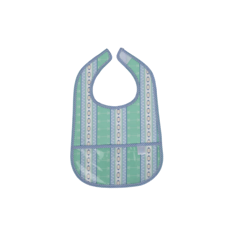 Apple of My Isla Apple of My Isla The Wipe It Bib - Football