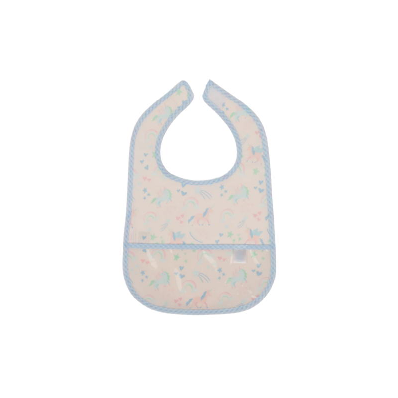 Apple of My Isla Apple of My Isla The Wipe It Bib - Unicorns