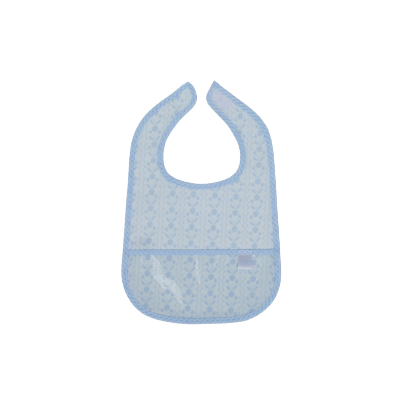 Apple of My Isla Apple of My Isla The Wipe It Bib - Bluebell Floral