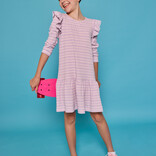 Bisby Bisby Lavender Sparkle Stripe Sadie T-Shirt Dress