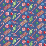 Lila + Hayes Lila + Hayes Beckett - Christmas Candy Blue