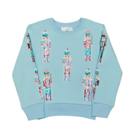 Belle Cher Belle Cher Light Blue Nutcracker Sweatshirt