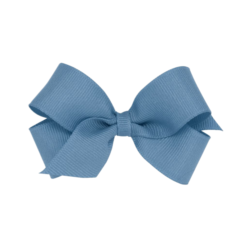 Wee Ones Wee Ones Mini Smoke Blue Bow