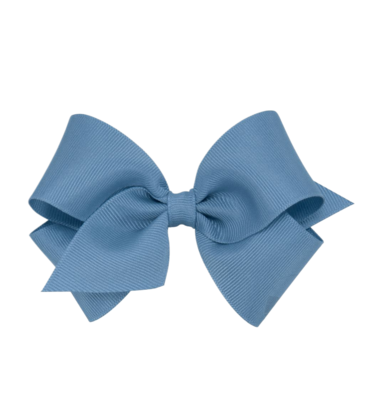 Wee Ones Wee Ones Small Smoke Blue Bow