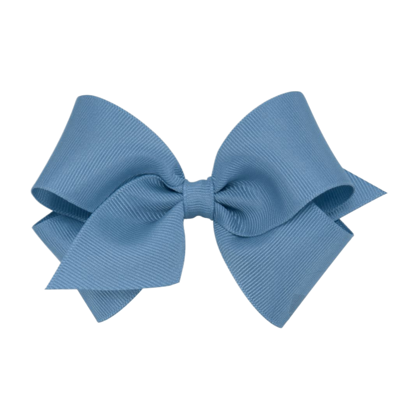 Wee Ones Wee Ones Small Smoke Blue Bow