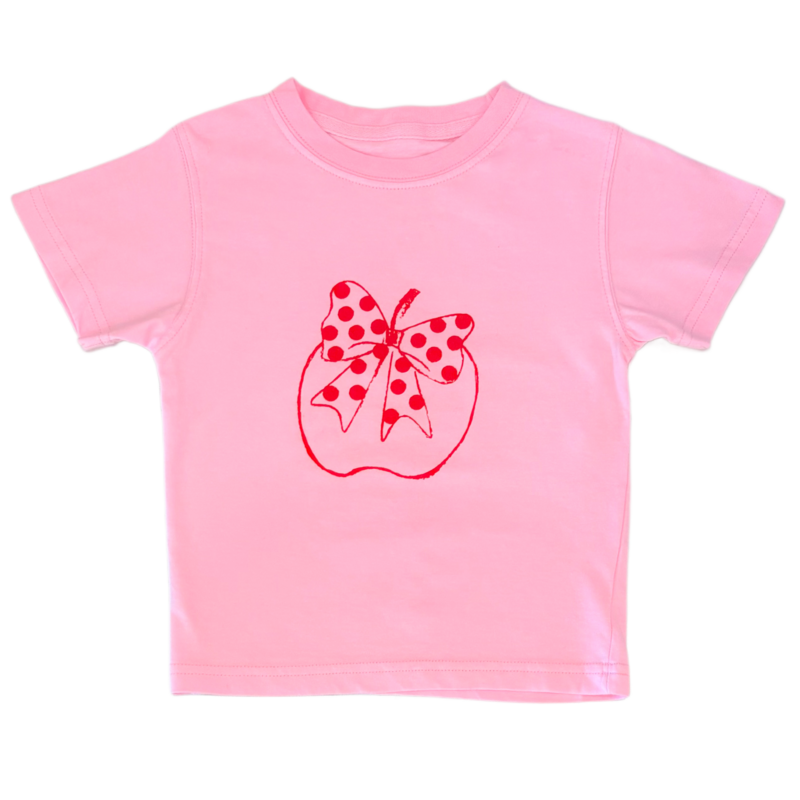 Mustard & Ketchup Mustard & Ketchup Light Pink Apple T-Shirt