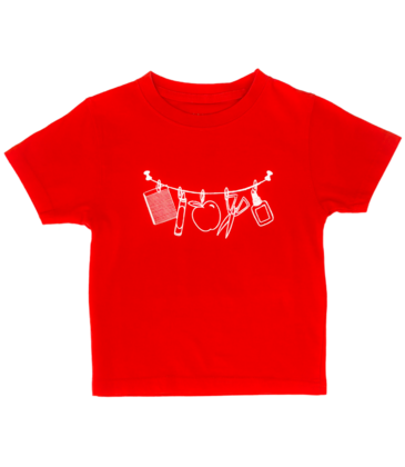 Mustard & Ketchup Mustard & Ketchup Red School Supplies T-Shirt