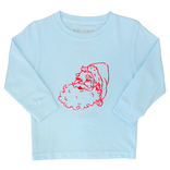 Mustard & Ketchup Mustard & Ketchup LS Light Blue Santa T-Shirt