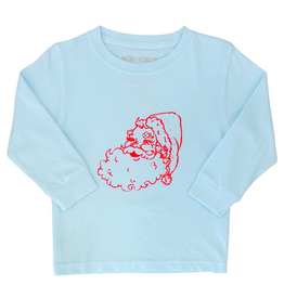 Mustard & Ketchup Mustard & Ketchup LS Light Blue Santa T-Shirt