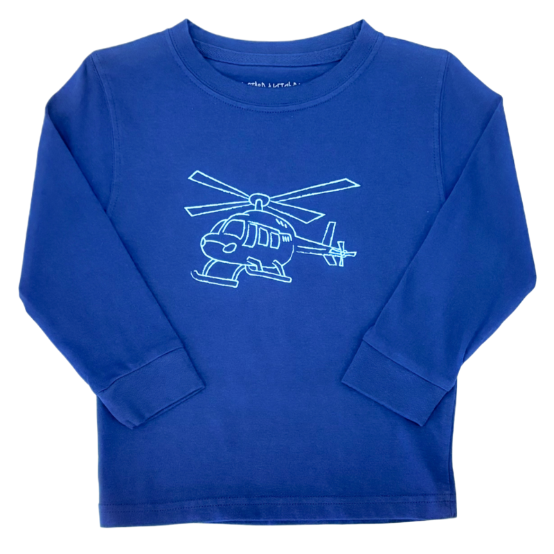 Mustard & Ketchup Mustard & Ketchup LS Navy Helicopter T-Shirt