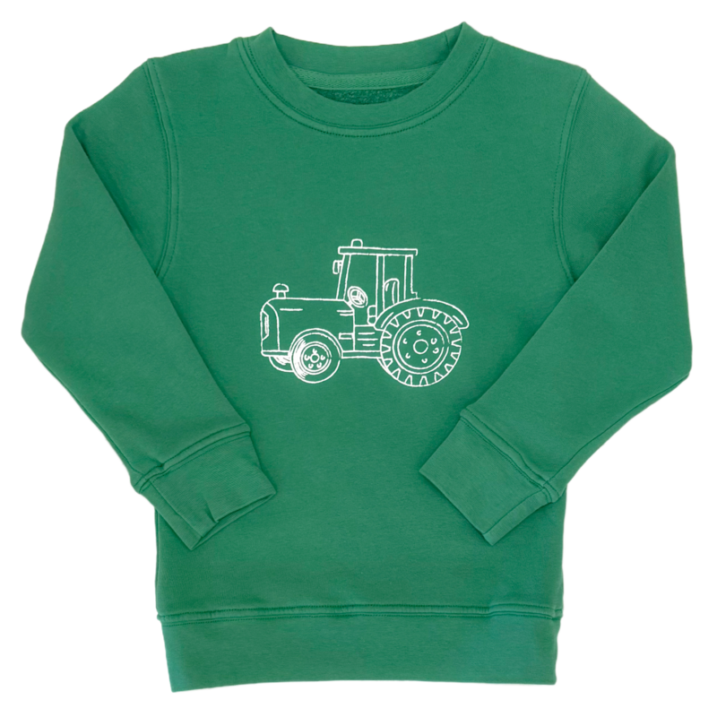 Mustard & Ketchup Mustard & Ketchup Green Tractor Sweatshirt