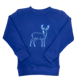 Mustard & Ketchup Mustard & Ketchup Washed Denim Deer Sweatshirt