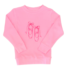 Mustard & Ketchup Mustard & Ketchup Light Pink Ballet Slippers Sweatshirt