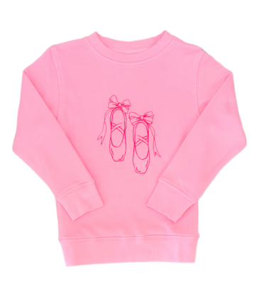 Mustard & Ketchup Mustard & Ketchup Light Pink Ballet Slippers Sweatshirt
