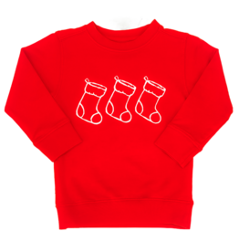 Mustard & Ketchup Mustard & Ketchup LS Red Stockings Sweatshirt