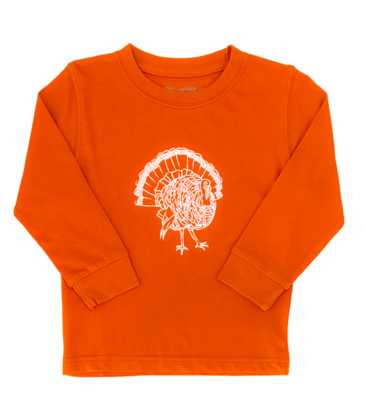 Mustard & Ketchup Mustard & Ketchup LS Burnt Orange Turkey T-Shirt