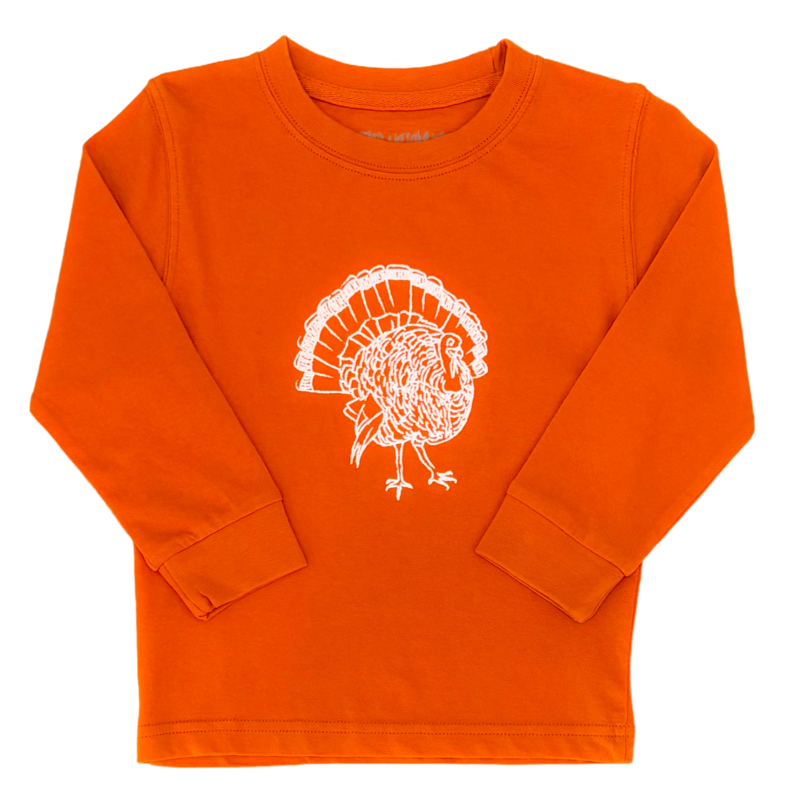 Mustard & Ketchup Mustard & Ketchup LS Burnt Orange Turkey T-Shirt