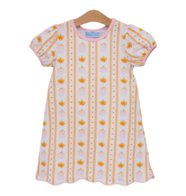 Trotter Street Kids Trotter Street Kids Pumpkin Patch Scalloped Dress