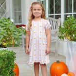 Trotter Street Kids Trotter Street Kids Pumpkin Patch Scalloped Dress